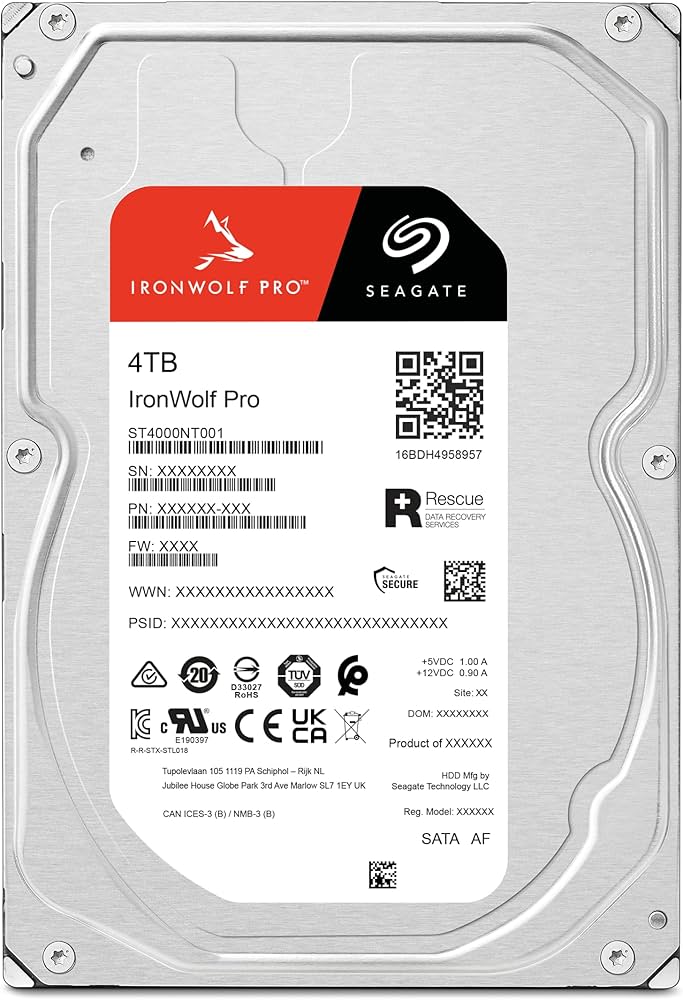 Amazon | Seagate IronWolf Pro 3.5インチ 【データ復旧 3年付】 4TB