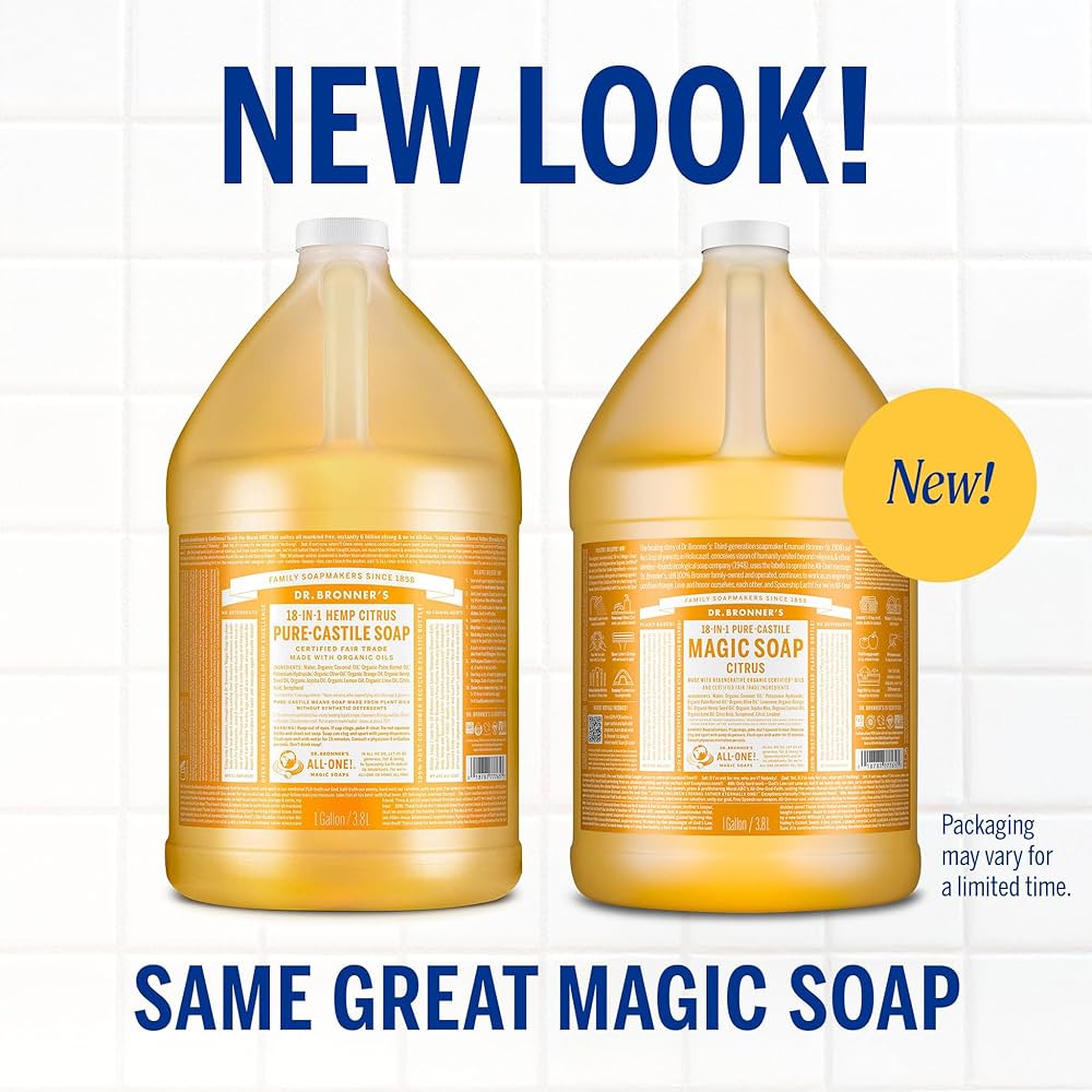 Amazon.com: Dr. Bronner's Pure-Castile Magic Soap Liquid (Citrus