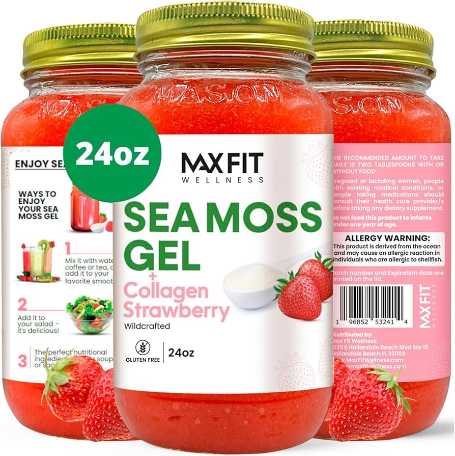 Amazon.com : Sea Moss Gel Raw (24 Flavors) 24oz Wildсrafted Gold