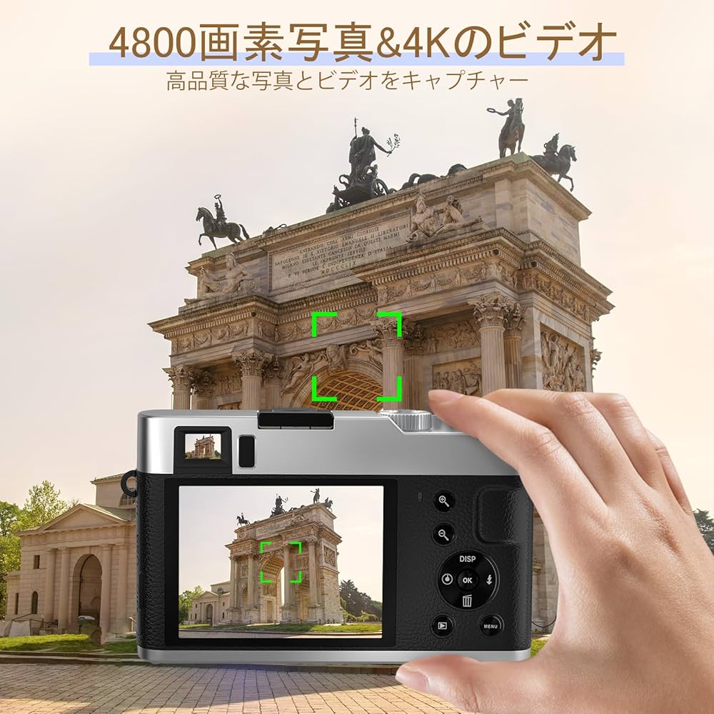 Amazon | SIXTARY 4K デジカメ デジタルカメラ 4800万画素 オート