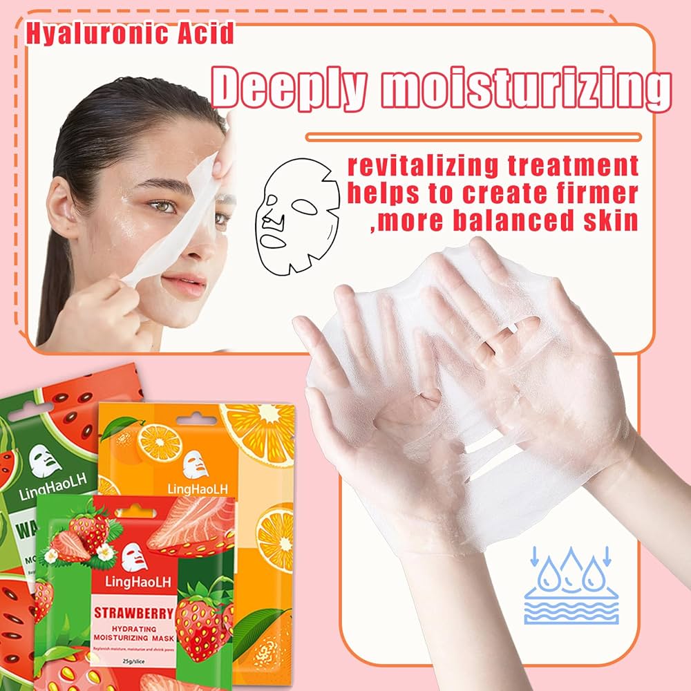Amazon.com : LingHaoLH 20 Pack Facial Sheet Face Mask Variety Set