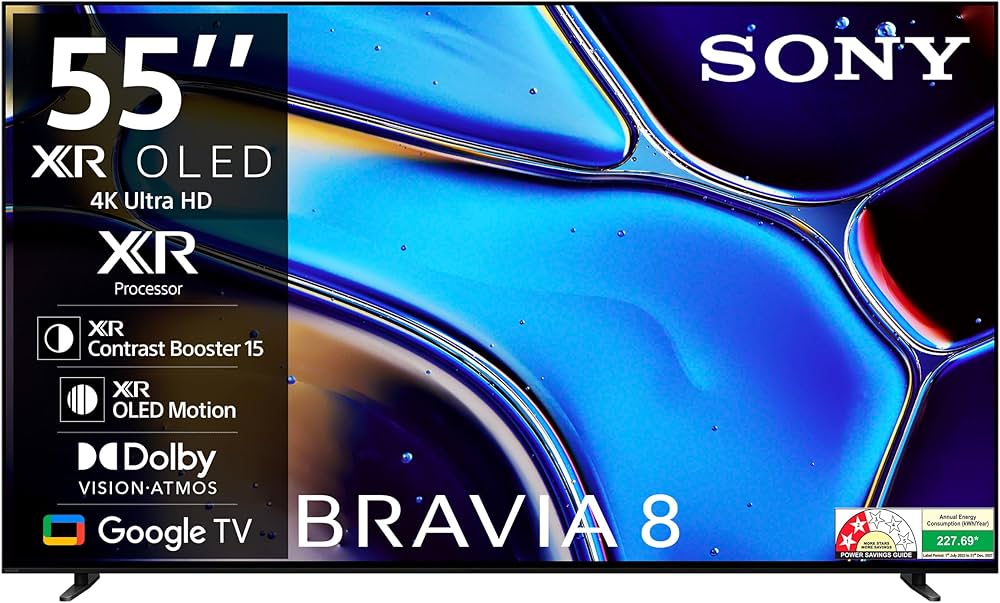 Sony BRAVIA 8 Series 139 cm (55 inches) 4K Ultra HD AI Smart OLED