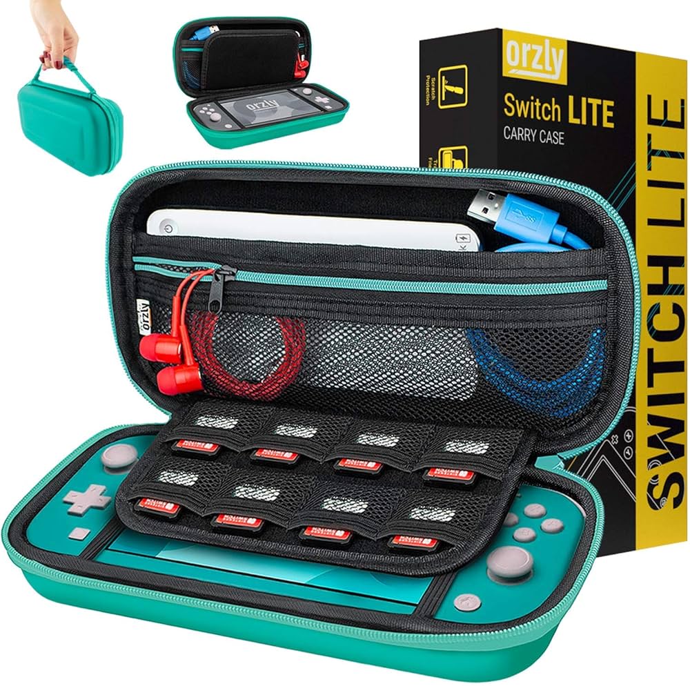 Amazon.com: Orzly Turquoise Carry Case for Switch Lite - Portable