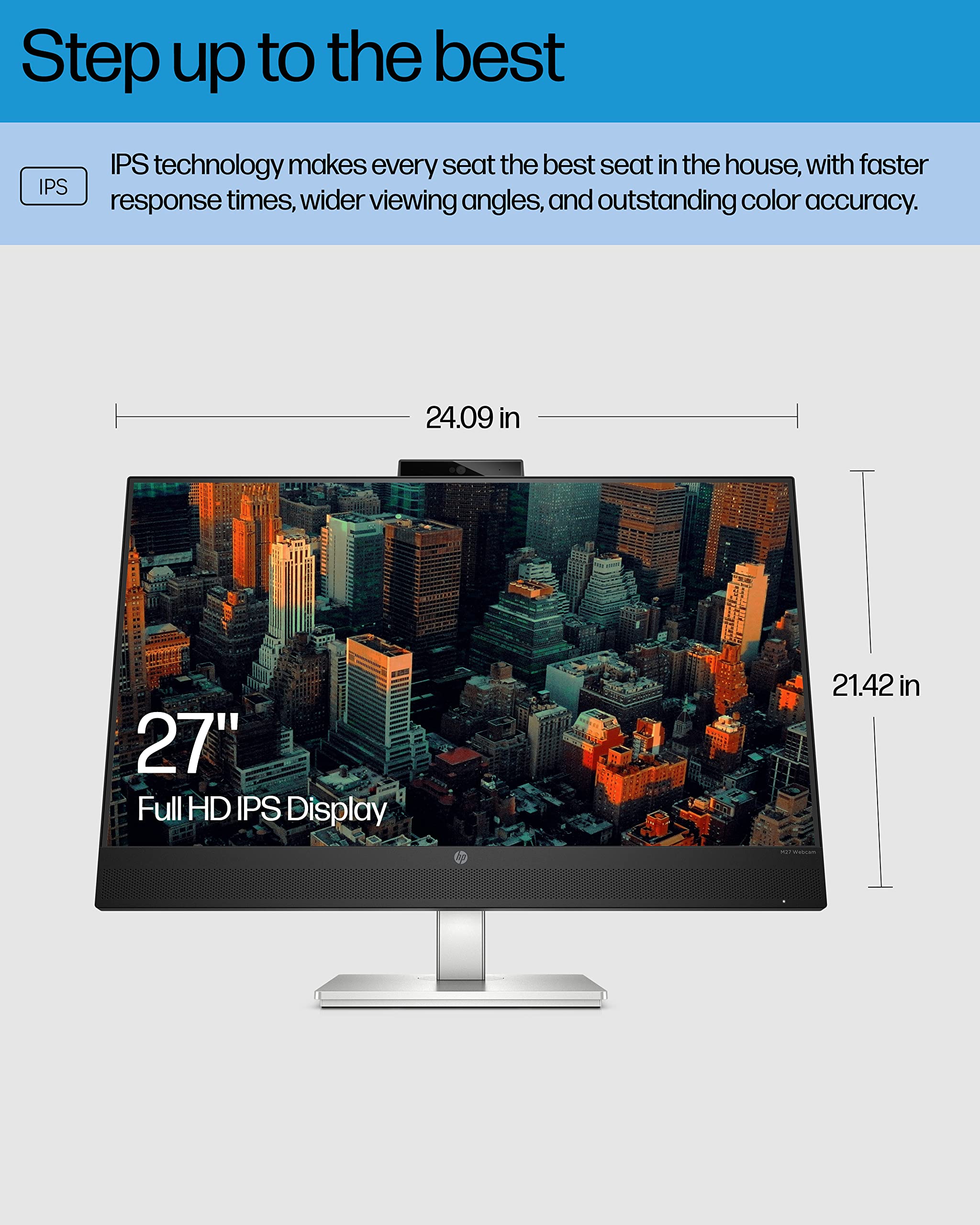 Amazon.co.jp: HP M27 ウェブカメラモニター - 5MPカメラ、スピーカー