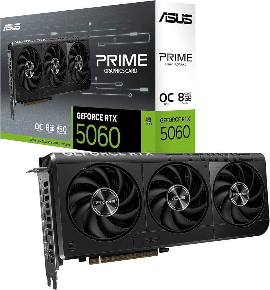 Amazon | ASUS Prime GeForce RTX 5060 8GB GDDR7 OC Edition