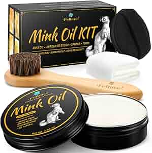 Amazon.com: Feilove 4-in-1 Mink Oil Leather Conditioner and
