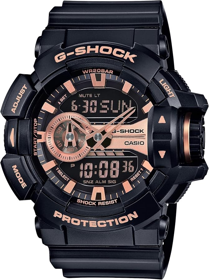 Casio XL G-Shock Quartz Sport Watch with Plastic Strap, 18.3