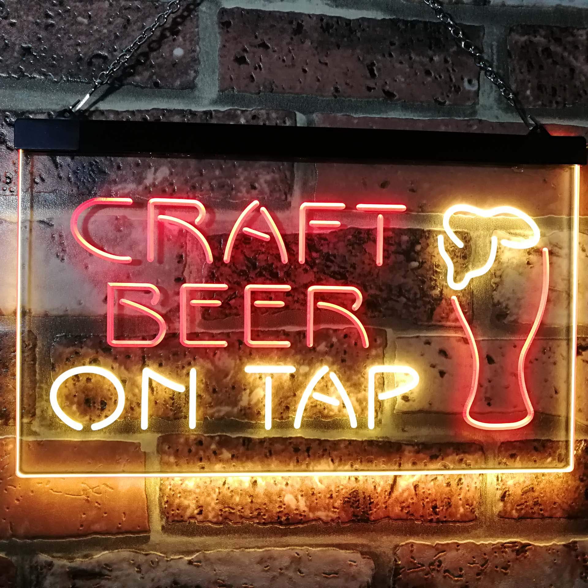 Amazon | Craft Beer On Tap Bar Dual Color LED看板 ネオン