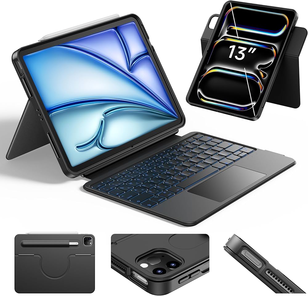 Amazon.co.jp: HOU iPad キーボード付きケース for iPad Air (M3) 13