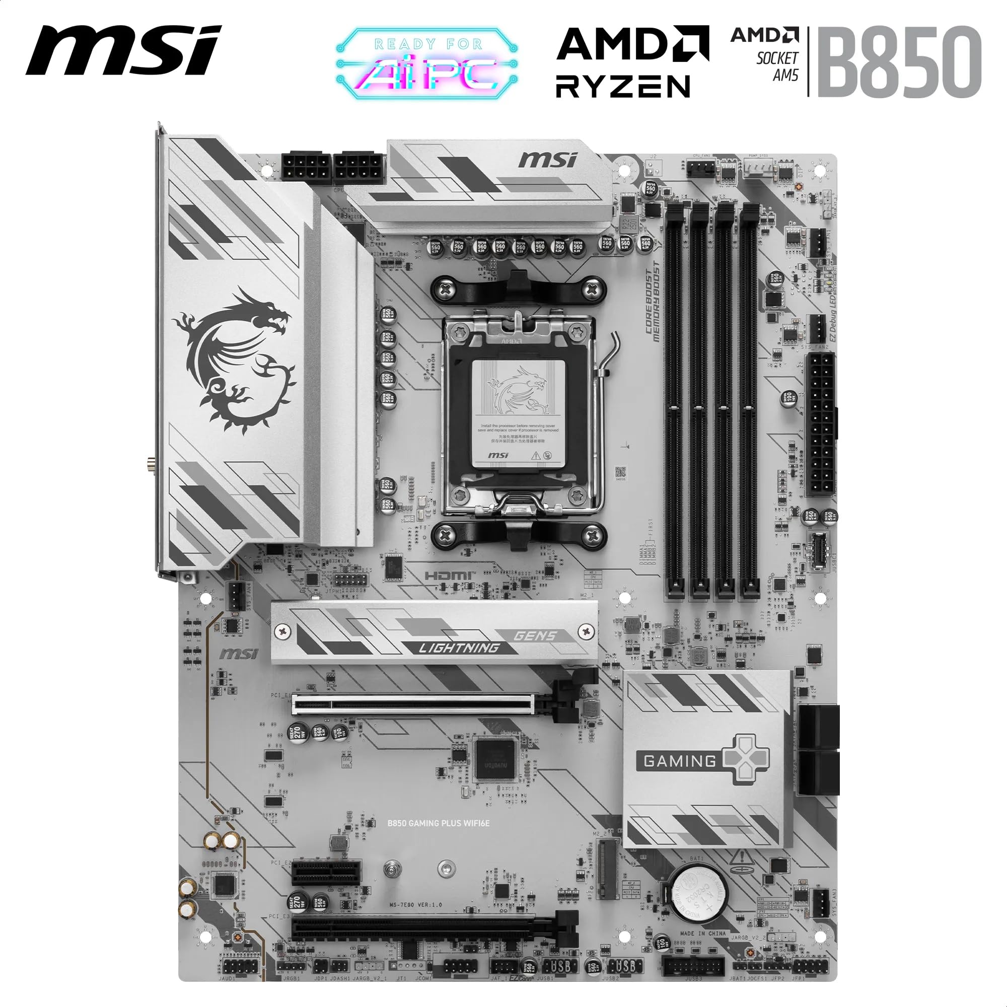 Amazon | MSI B850 GAMING PLUS WIFI6E ATXゲーミングマザーボード