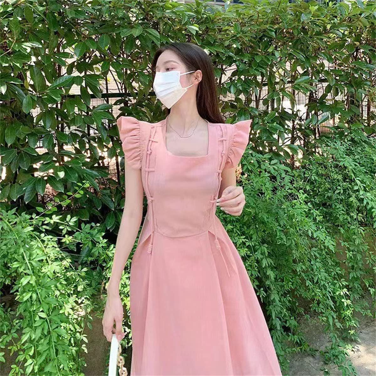 Amazon.co.jp: ピンクワンピース レディース フレアワンピース