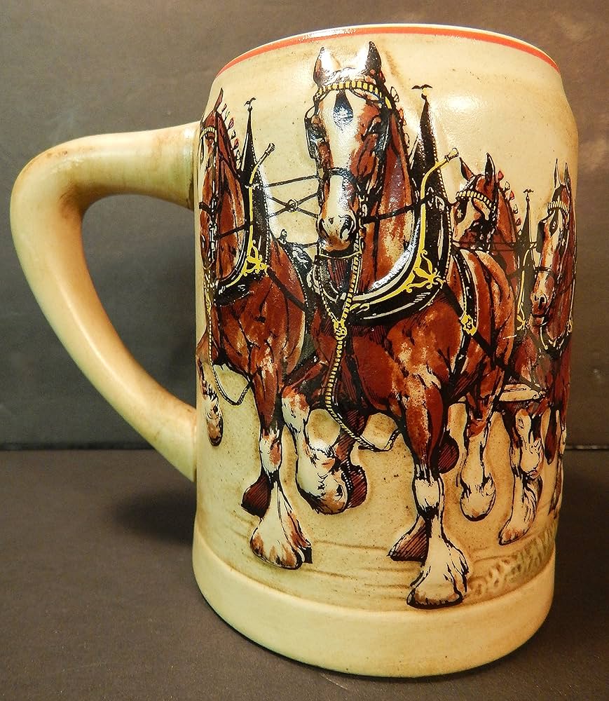 1980 BUDWEISER CS19 1ST HOLIDAY CHRISTMAS STEIN CHAMPION