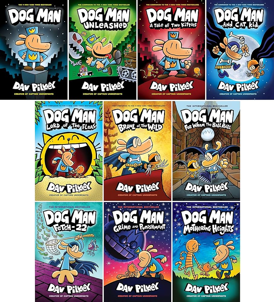 Dog Man Books Series Set 1-10: Dav Pilkey, Dav Pilkey