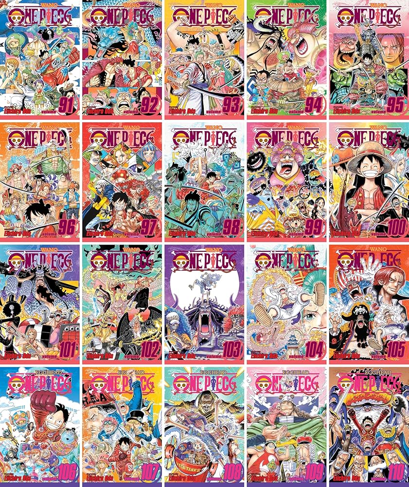 One Piece Series (Volumes 91-110) Manga Set, by Eiichiro Oda (20