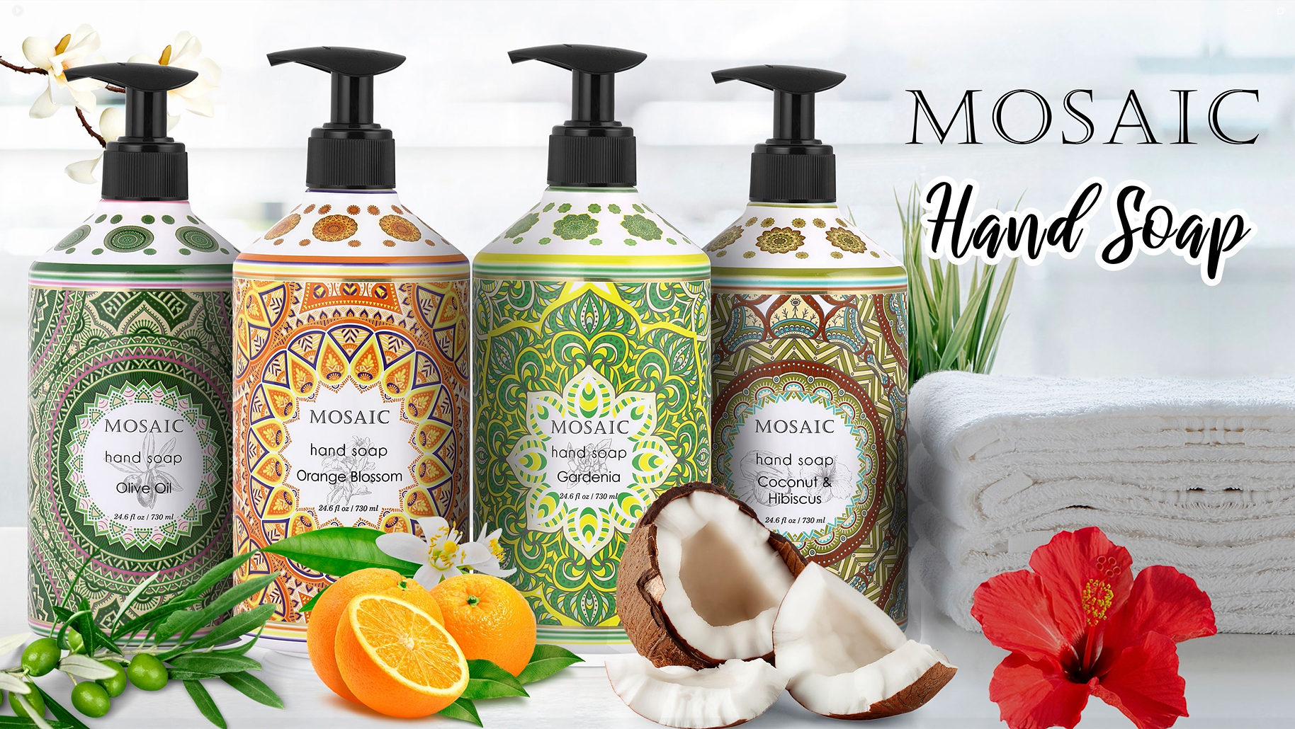 Amazon.com : Mosaic Liquid Hand Soap / Wash Gift Set, Ideal