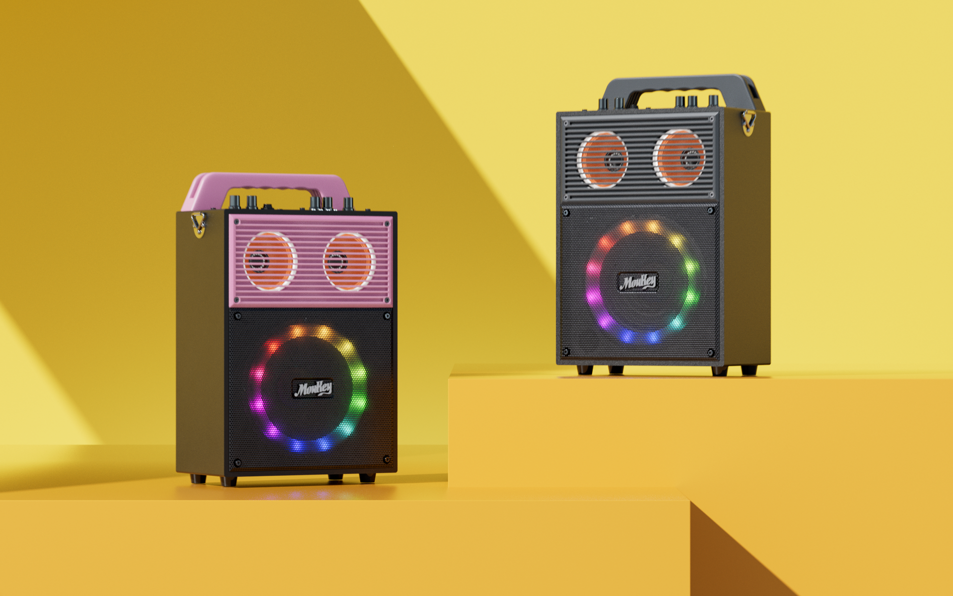 Amazon | Moukey 子供用カラオケマシン、ストラップ付きポータブル