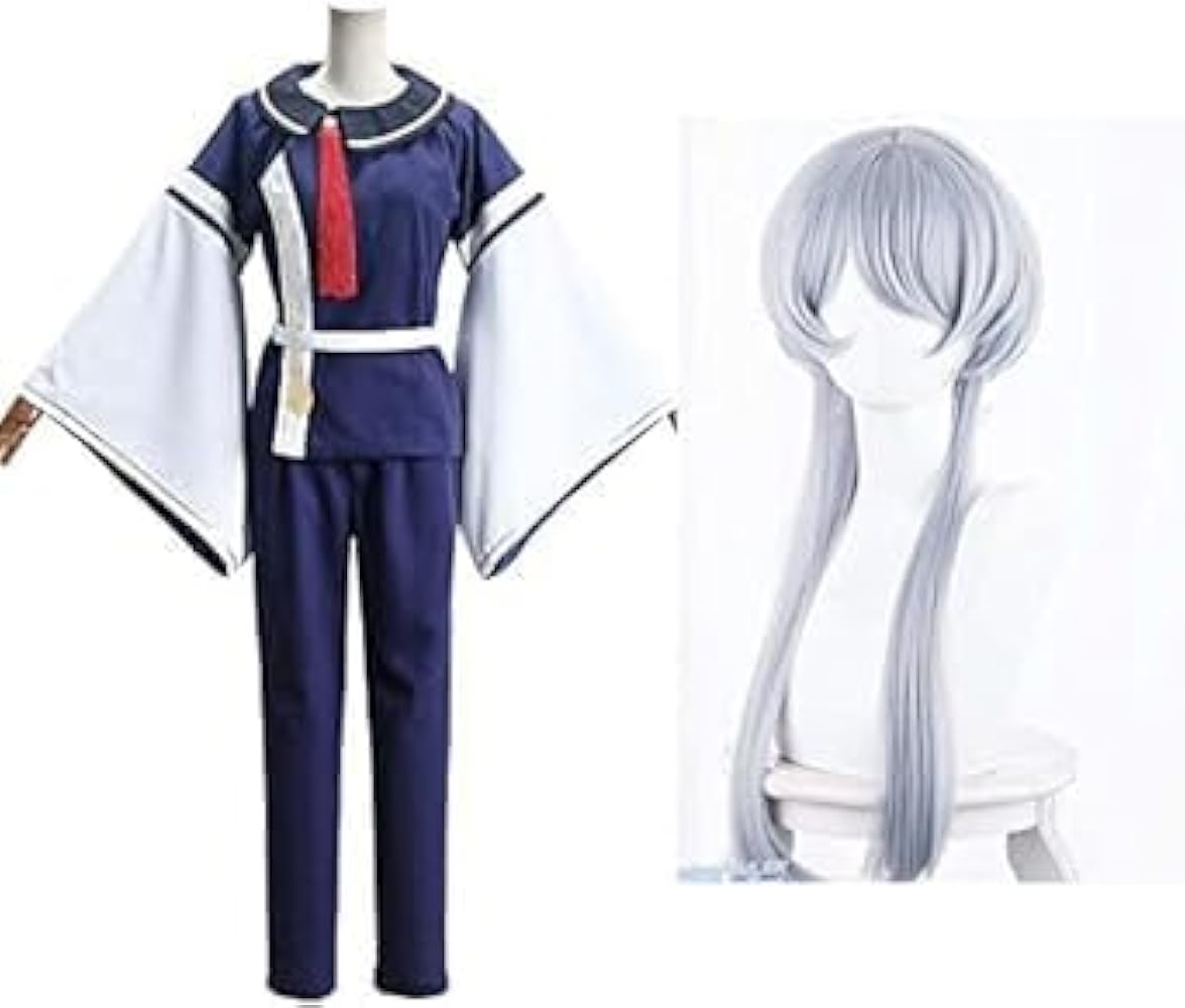 Amazon.co.jp: [ZHUANG] 即纳コスプレ衣装 ウィッグ付き 白山吉光 内番