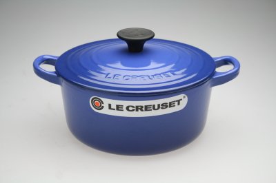 Amazon | ル・クルーゼ ホーロー鍋 ココット・ロンド (コバルトブルー