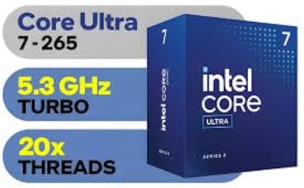 Amazon | Intel Core Ultra 7 265 デスクトッププロセッサ w/225W TDP