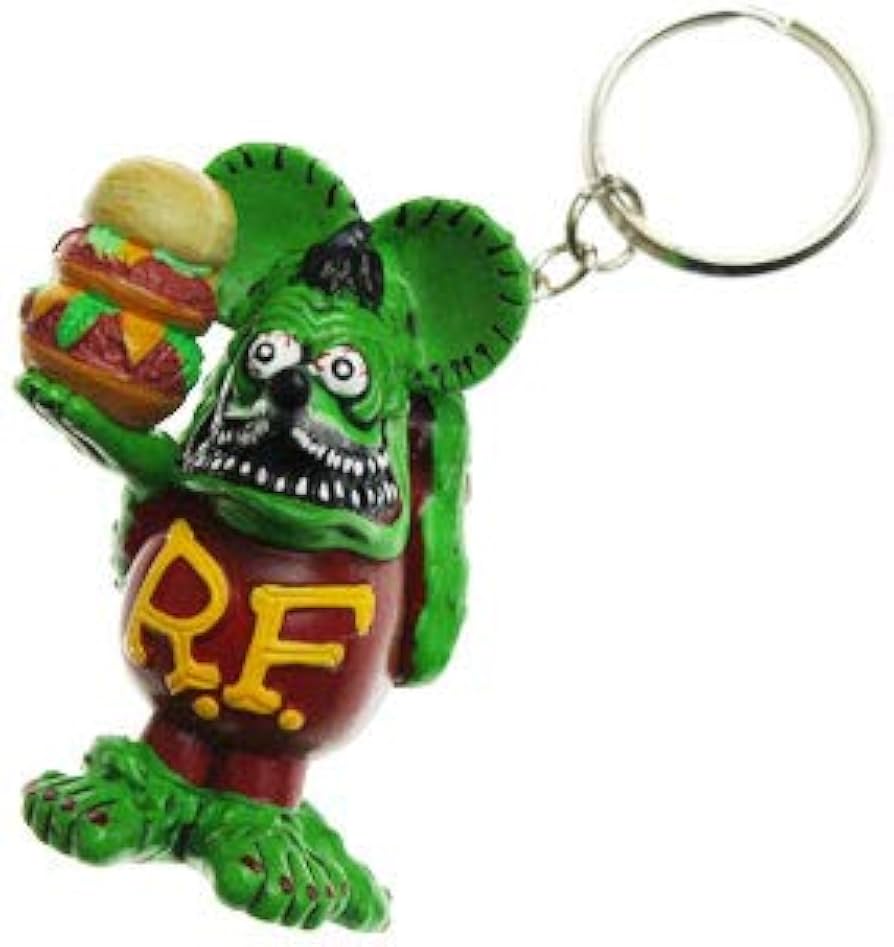 Amazon.co.jp: [MOONEYES] ラットフィンク（RAT FINK） キーホルダー