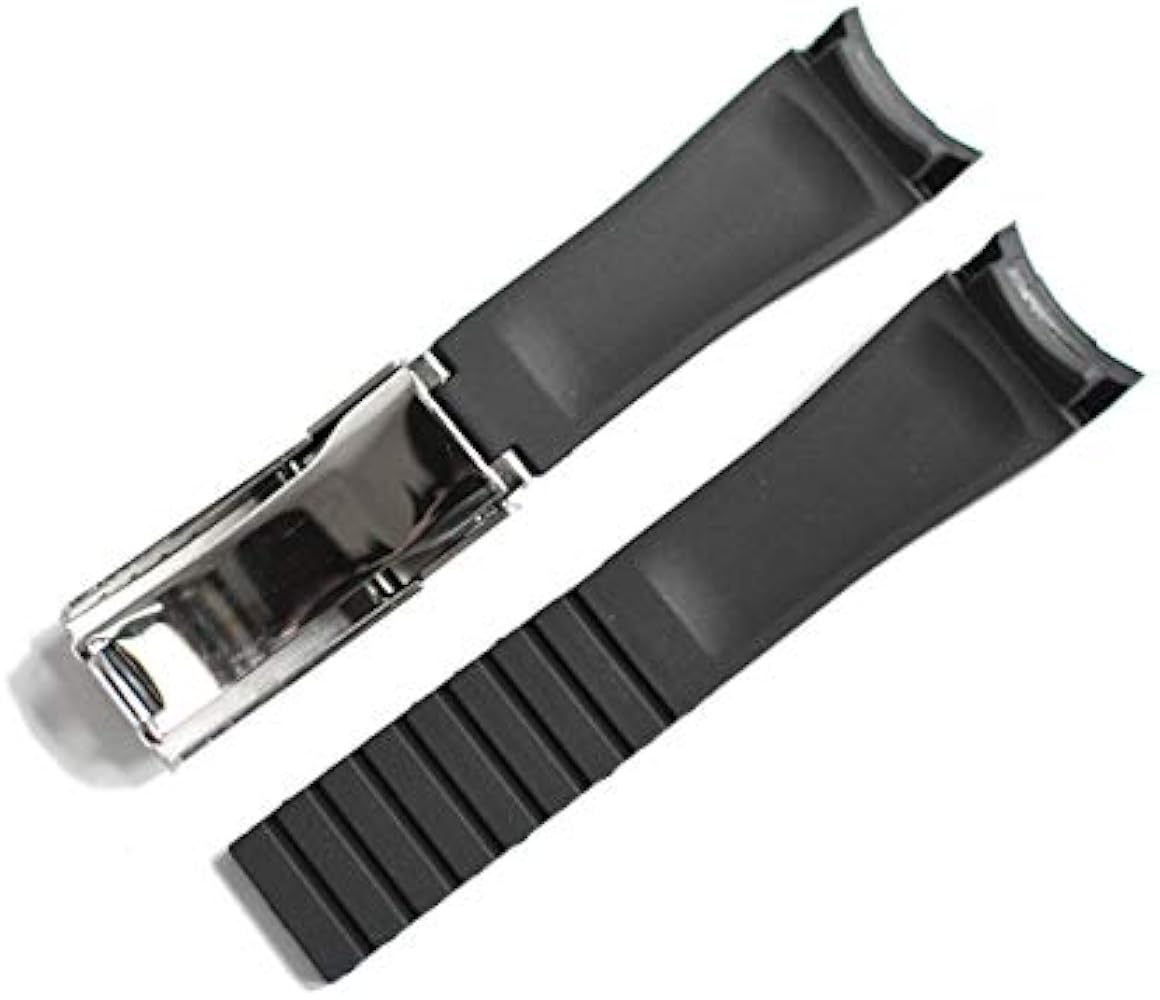 かまちゃん専用※ブラックレザー 時計ベルト ロレックスバックル かま