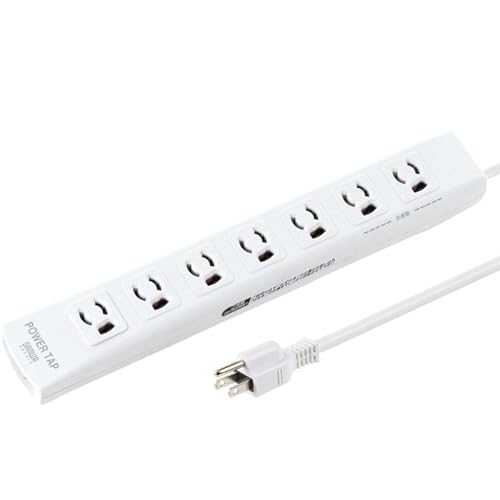 Amazon.co.jp: サンワダイレクト 電源タップ 7個口 3m 3P 3極プラグ 雷