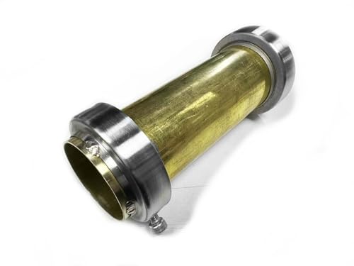 cb400f ヨンフォア64π真鍮バッフル ヨシムラ70π真鍮サイレンサー