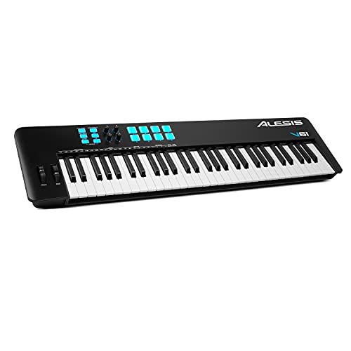 Amazon | Alesis USB MIDIキーボードコントローラー61鍵ベロシティ対応