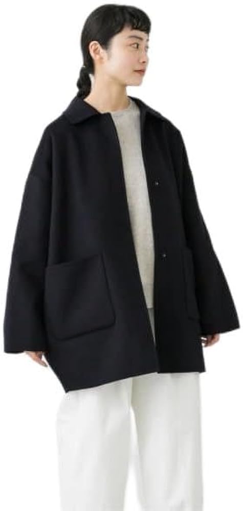 Amazon | [かぐれ] ウールステンカラーショートコート | コート