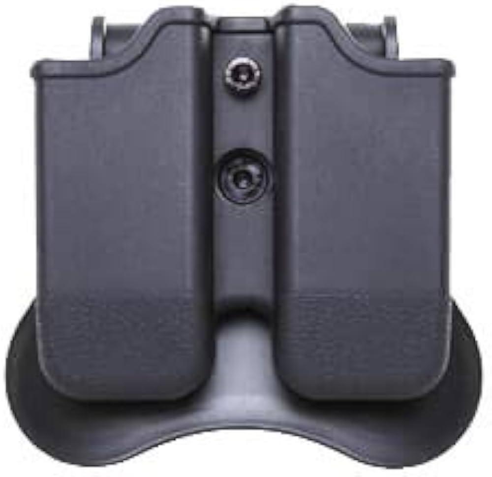 Amazon.co.jp: AMOMAX ダブルマガジンポーチ (グロック 用) ブラック