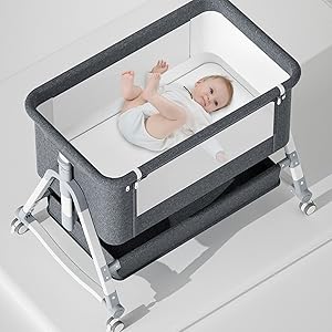 Amazon.co.jp: ZOOBLY ベビーベッド 折りたたみ 添い寝ベッド ミニ 5