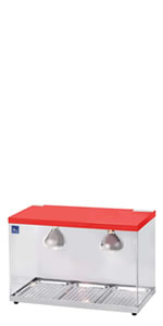 Amazon.co.jp: 業務用フードケース ホットショーケース 3面ガラス(背面