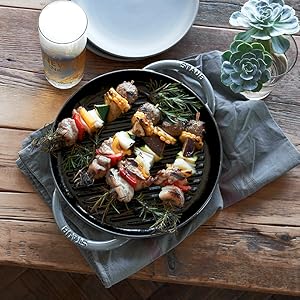 Amazon｜staub ストウブ 「 ピュアグリル ラウンド ブラック 26cm
