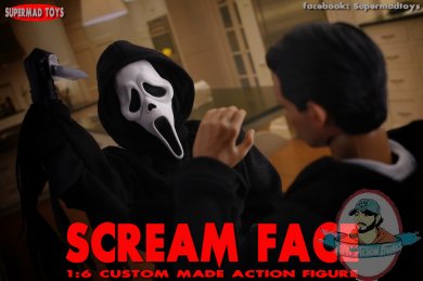 Scream Face 1/6 Scale Custom Made Action Figure By SUPERMAD TOYS