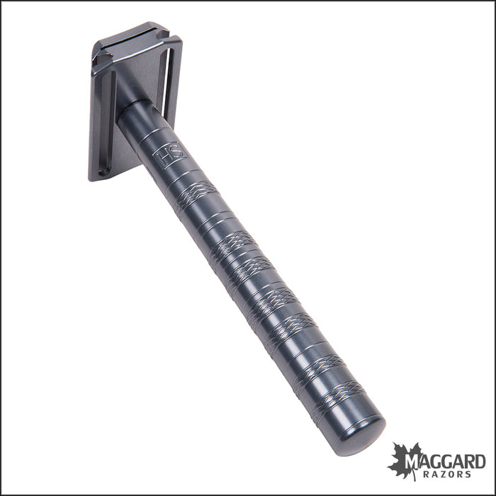 Henson Shaving AL13 Gray Machined Aluminum DE Safety Razor