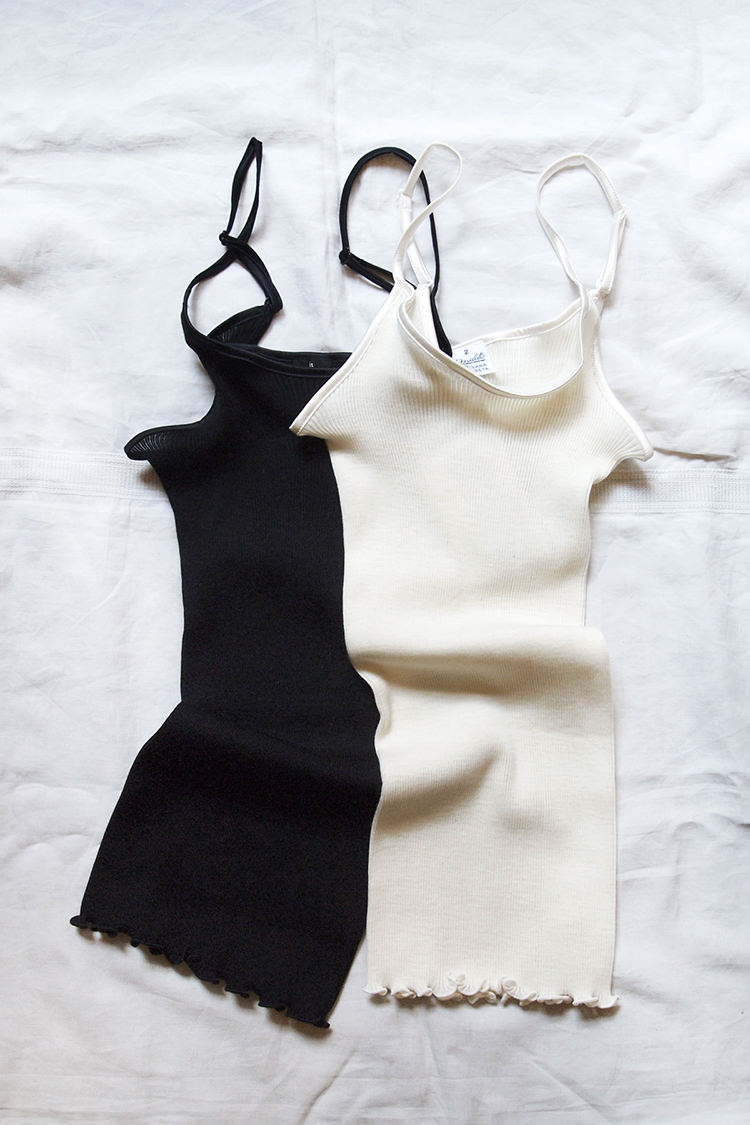 Oscalito / オスカリート, Wool Silk Rib Camisole - 3420 - MAKIE HOME
