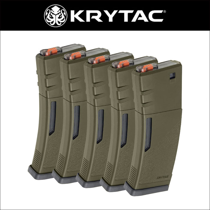 KRYTAC M4ポリマーマガジン 150rd 5本 TAN | マガジン,KRYTAC