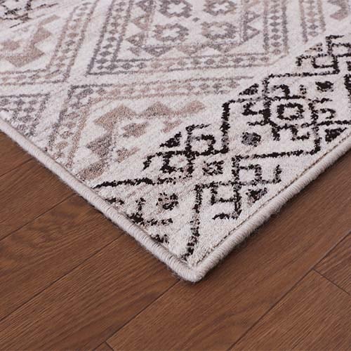 ウール モダン ウィルトン 幾何学的なモチーフが特徴 モンゴル無染色