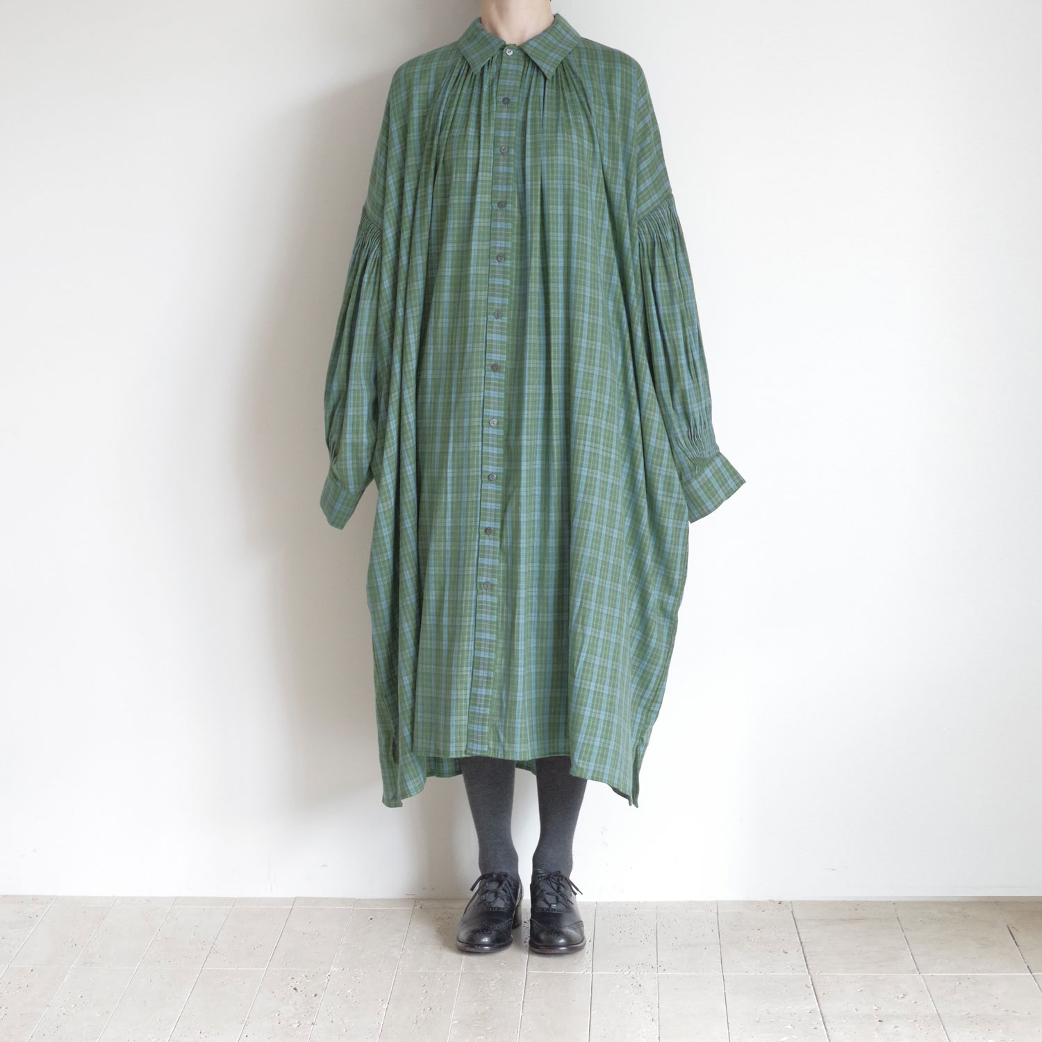 maku textiles マクテキスタイルズ : FAYE コットンウールシャツ