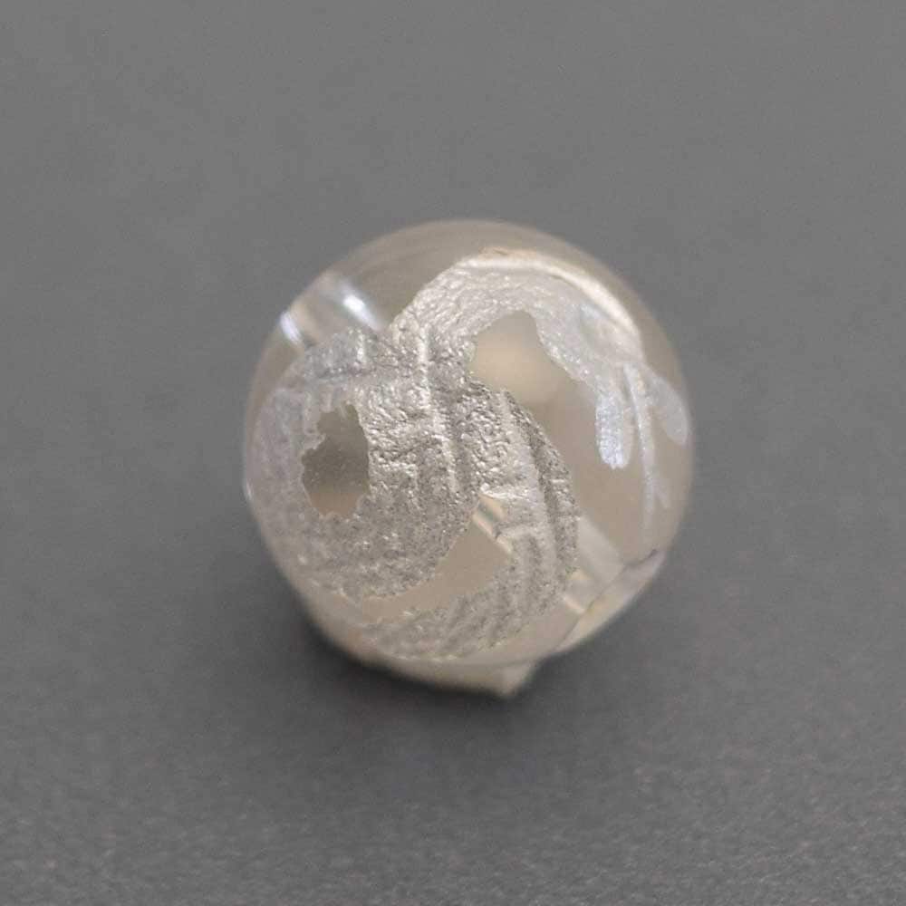手彫り【白蛇】水晶(10mm-12mm)丸玉穴有り♪☆一連売り☆ | 天然石一覧