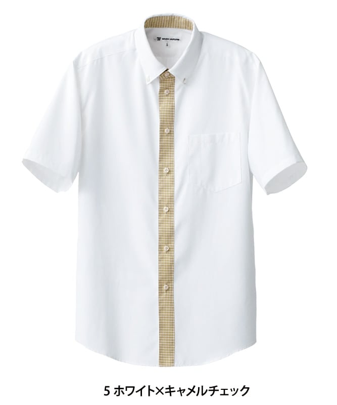 ボタンダウンシャツ半袖[男女兼用][セブンユニフォーム製品] CH4435