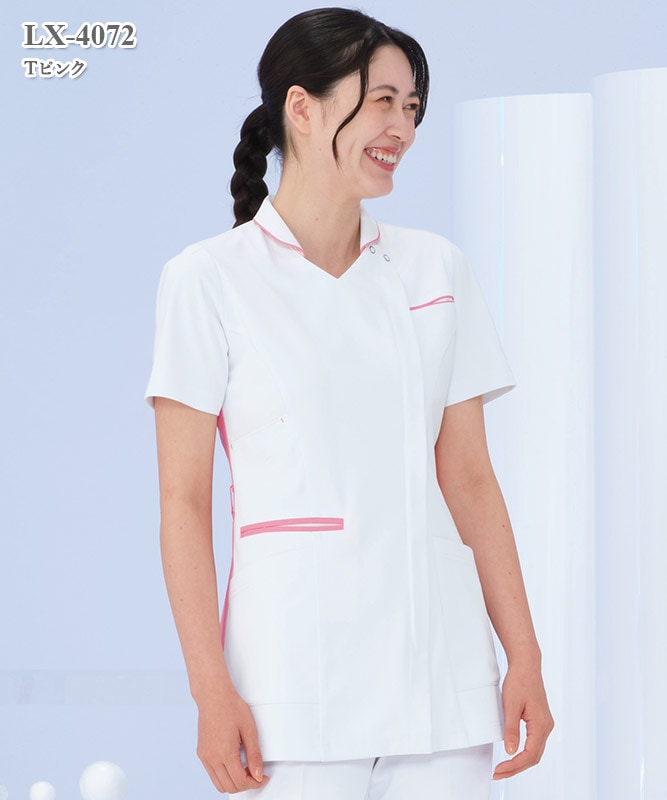 女子ハイブリッドチュニック半袖[ナガイレーベン製品] LX-4072｜THS