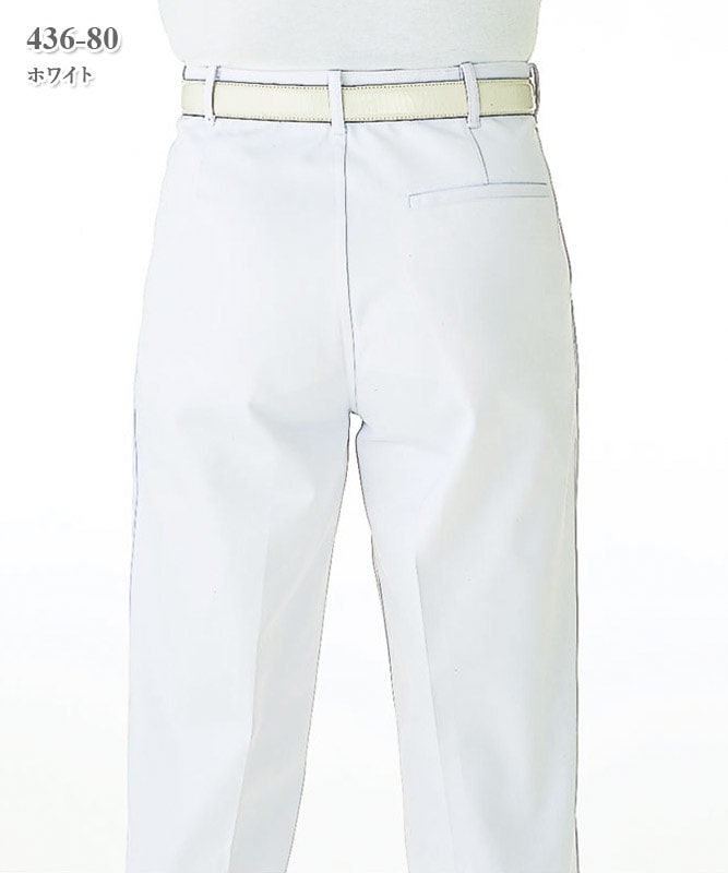 双糸ツイルメンズスラックス[KAZEN製品] 436-80｜THS-白衣通販・販売