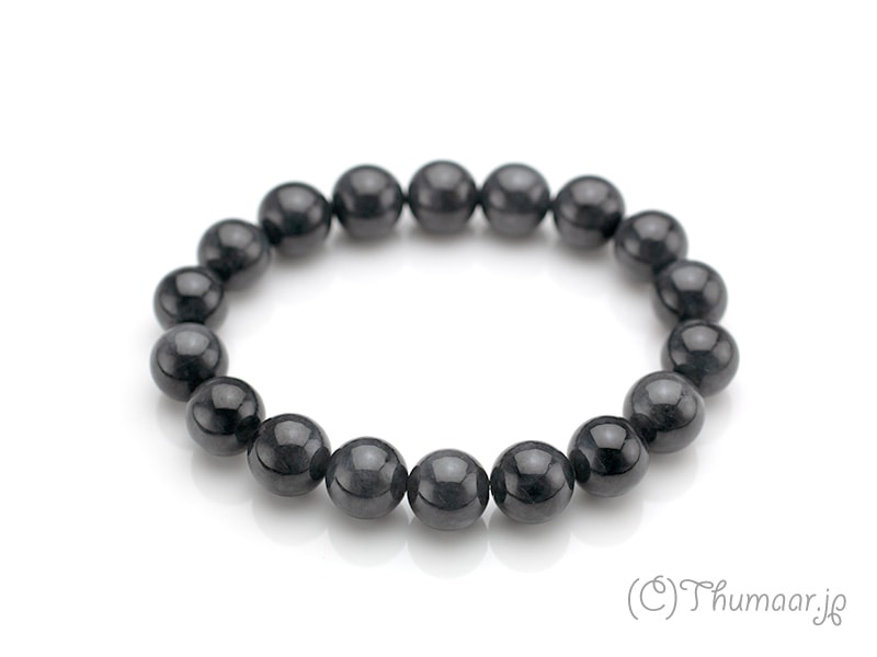 黒翡翠のブレスレット【10mm】｜パワーストーンの通販サイトThumaar.jp