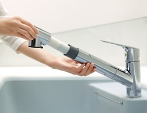 浄水器内蔵シャワー混合水栓 AWJSA2HSK 【取付設置込み】 | 浄水機能付