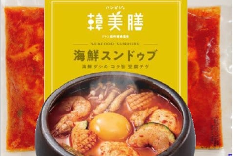 冷凍】＜韓美膳(ﾊﾝﾋﾞｼﾞｪ)＞海鮮スンドゥブ（単品） | 冷凍グルメ便