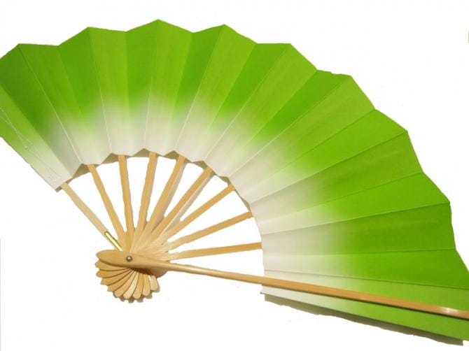 お稽古用舞扇「緑色ぼかし」 | 雑貨,舞扇 | 新宿津田家オンラインショップ