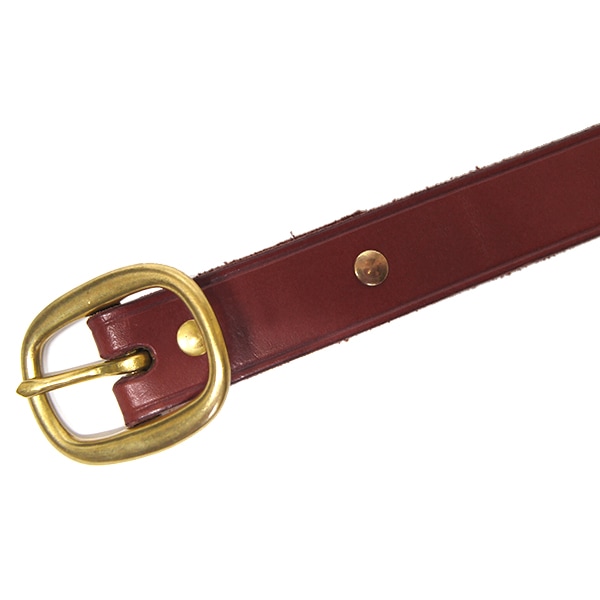 アウティング レザーベルト (バーガンディ) | Oregonian Outfitters