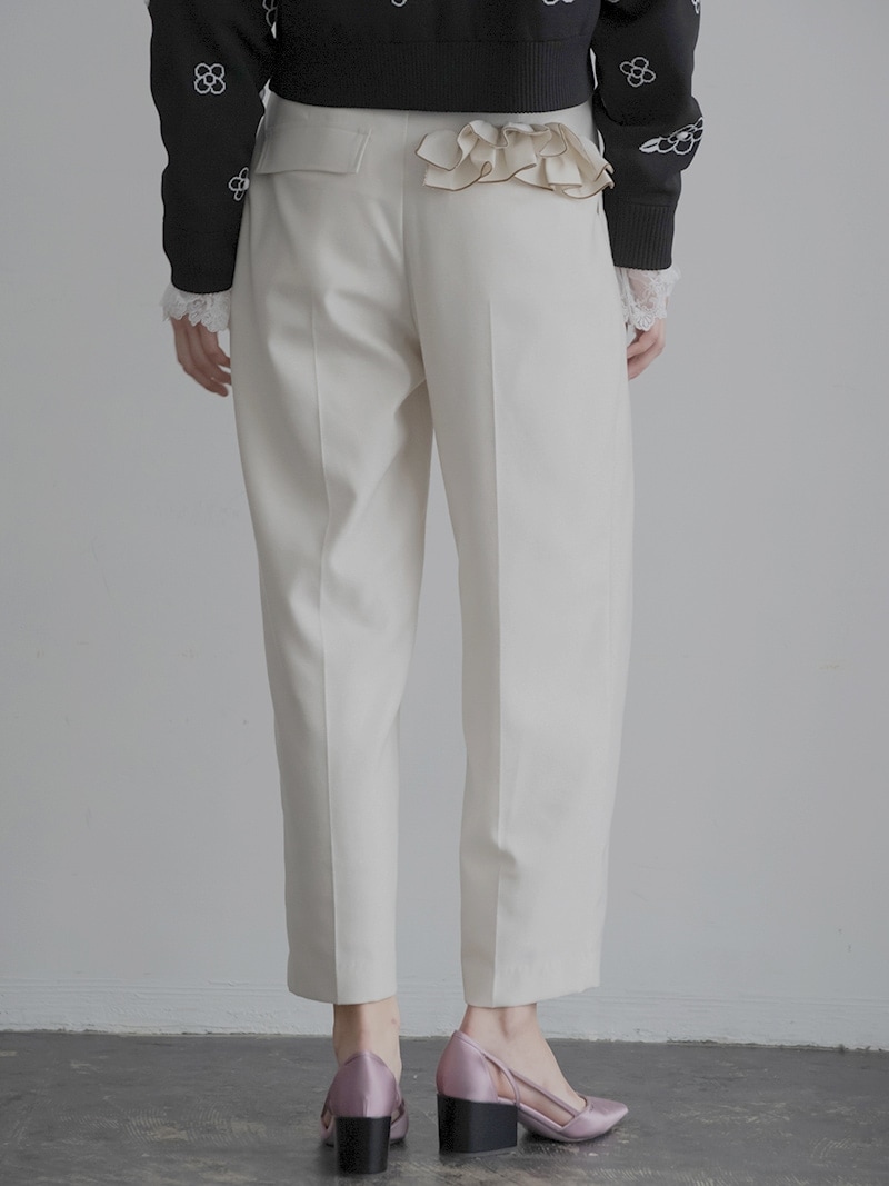 ポケットフリルパンツ(LAME WHITE) | Bottoms,パンツ | | TREFLE＋1