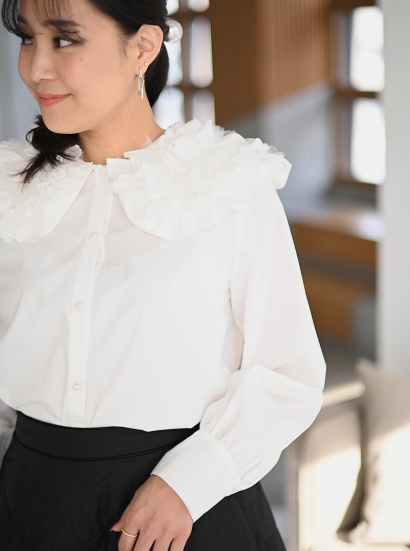 ブーケ襟ブラウス | Tops,ブラウス | | TREFLE＋1（トレフルプラスワン）